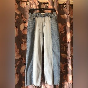 almost famous two-toned jeans